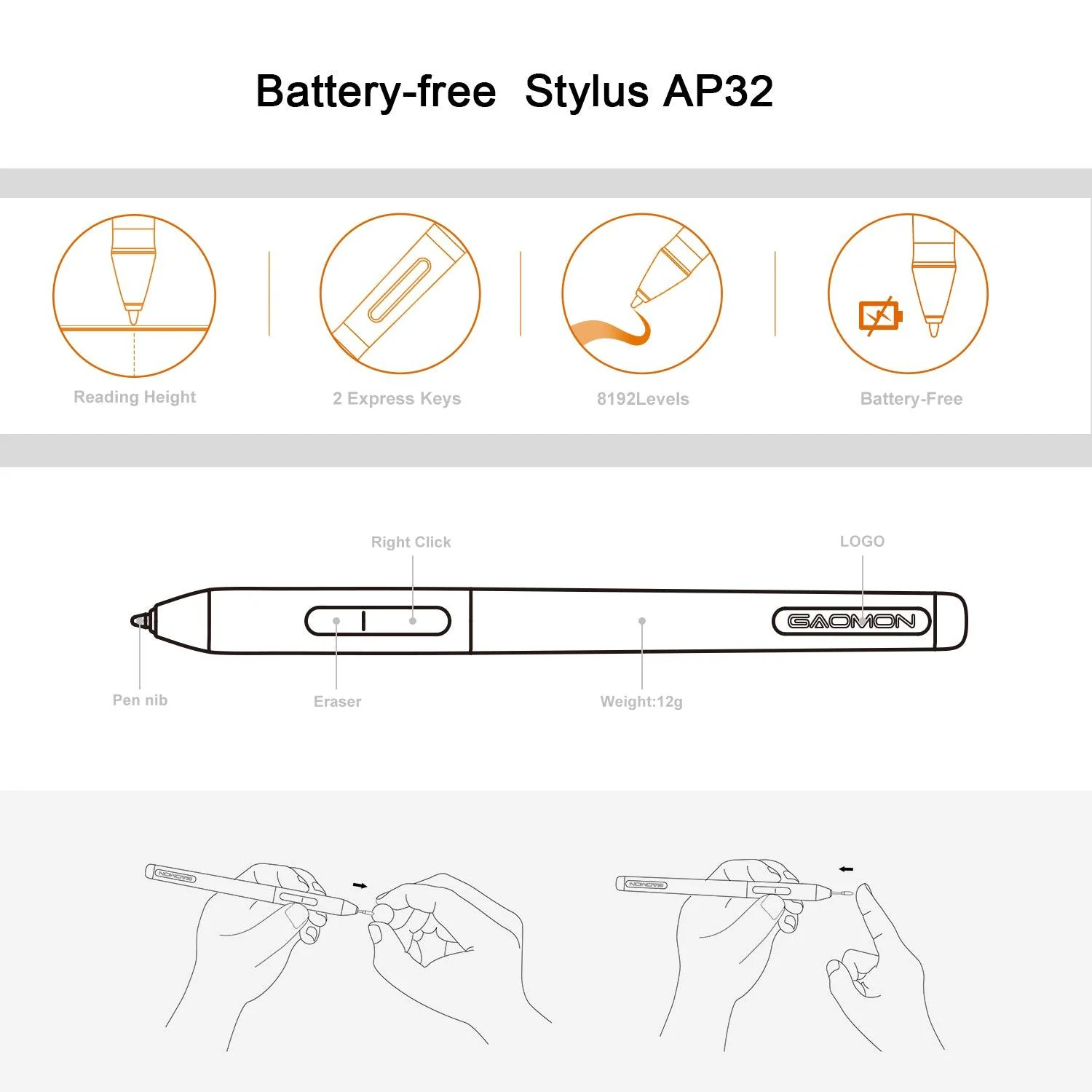 GAOMON Artpaint AP32 for S620/S630/M106K Pro/M10K Pro/M1220/M1230/PD2200 - Image 4